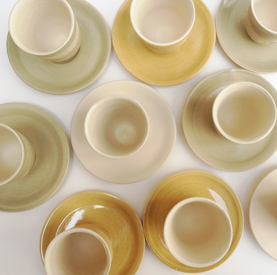 EspressoBecher und Teller Kollektion BellE